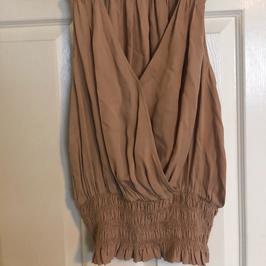 Silk Joie Wide Banded V Neck Top